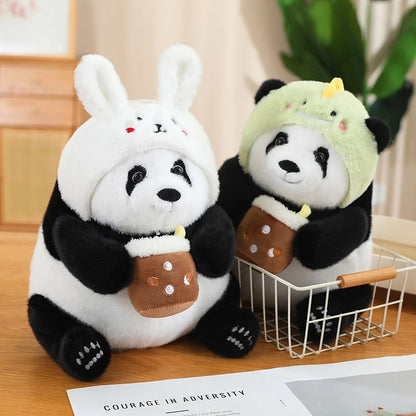 Panda Dino Plushie